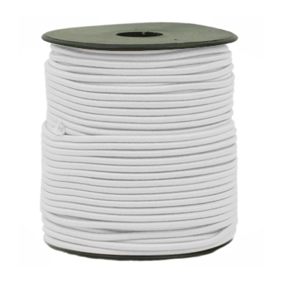 ELASTICO 2MM BRANCO 101 - ROLO OM 50 METROS