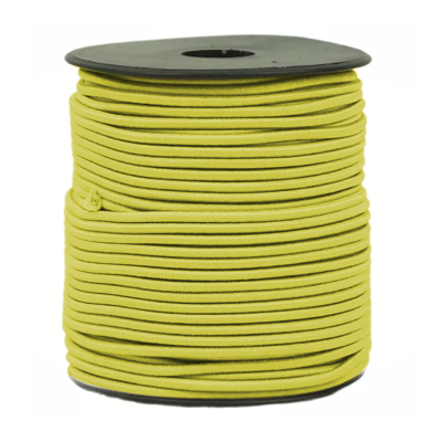 ELASTICO 2MM AMARELO FLUOR 106 - ROLO COM 50 METROS