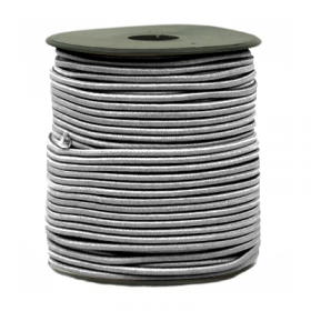 ELASTICO 2MM PRATA METAL - ROLO COM 50 METROS